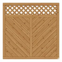 Jorkisch Sichtschutzelement 180 x 180 cm Natur Holz