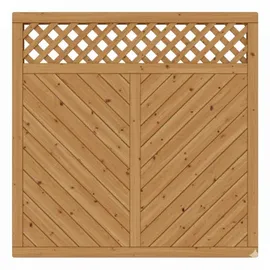 Jorkisch Sichtschutzelement 180 x 180 cm Natur Holz