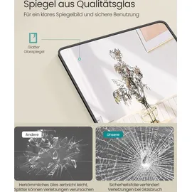 Songmics Ganzkörperspiegel 120 x 40 cm Schwarz