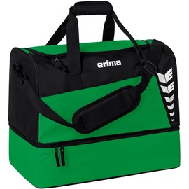Erima Six Wings Sporttasche mit Bodenfach smaragd/schwarz, L