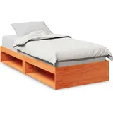 vidaXL Tagesbett 100 x 200 cm Wachsbraun