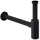 Herzbach Deep Black Design-Geruchsverschluss 23.485800.1.12 schwarz matt, 1 1/4"
