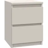 Topeshop Nachtschrank M2 0 x 0 x 0 cm Beige