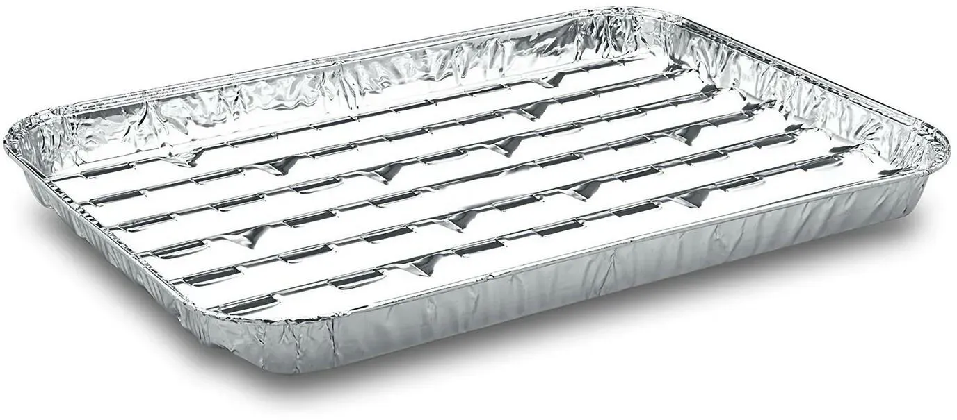 Alu-Grillpfannen Grillschalen BBQ, 34.4 x 22.4cm, mehrfach verwendbar,   5 Stk.