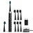 Set Schwarz-Silber + Aufsteckbürsten Charcoal 6 St.