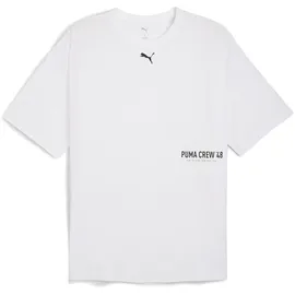 Puma M Graphic Oversize Tee weiß M