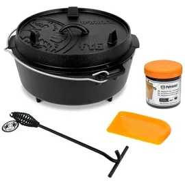 Petromax Dutch Oven Set 4 l Gusseisen schwarz