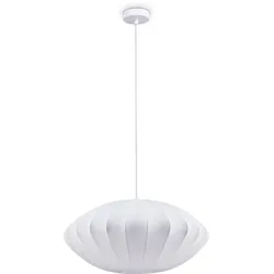 PACO HOME Pendelleuchte "HUGO PD1", weiß, Ø 50cm H: 25cm, Lampen