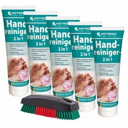HOTREGA® Handcreme Handreiniger, Handwaschpaste, Waschpaste, Hautpflege 250ml Waschbürste