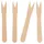 Papstar Pommes-Frites-Gabeln Holz 8,5 cm 50 St.
