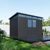 Weide Gartenhaus 3,38 x 2,18 m Anthrazit