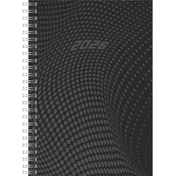 Rido Buchkalender Modell Timing 1 14,8x21cm 1 Woche/2 Seiten PP-Einband schwarz 2026