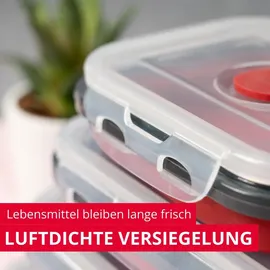 Westmark Frischhaltedose eckig rot 0,85 l