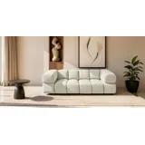 Fun Möbel Couch Stoff 3-Sitzer Weiß
