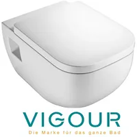 Vigour Derby Wand wc spülrandlos mit sichtbarer Befestigung und