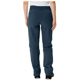 Vaude Farley Stretch Capri T-Zip III Hose Damen Blau 42
