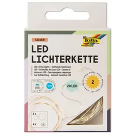 Folia Mini-Lichterkette LED 2,2 m Weiß
