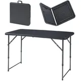 [en.casa] Klapptisch Adelfia 120x60cm Schwarz