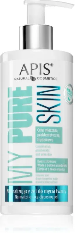 Apis Natural Cosmetics My Pure Skin Normalisierendes Reinigungsgel für das Gesicht 300 ml