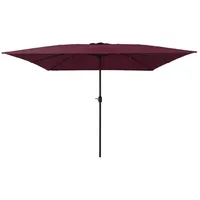 VidaXL Sonnenschirm Quadratisch 295x245 cm Bordeauxrot