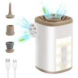 Tragbare, Kabellose Elektrische Luftpumpe Mit Wiederaufladbarem Akku Und Led-licht Für Luftmatratzen, Ultraleicht