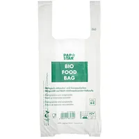 Papstar Hemdchen-Tragetasche, aus Bio-Folie, transparent