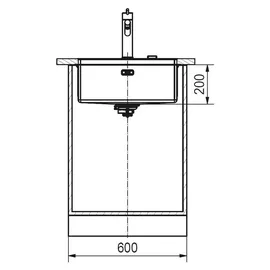 Franke BXX 110-50 + Druckknopfventil