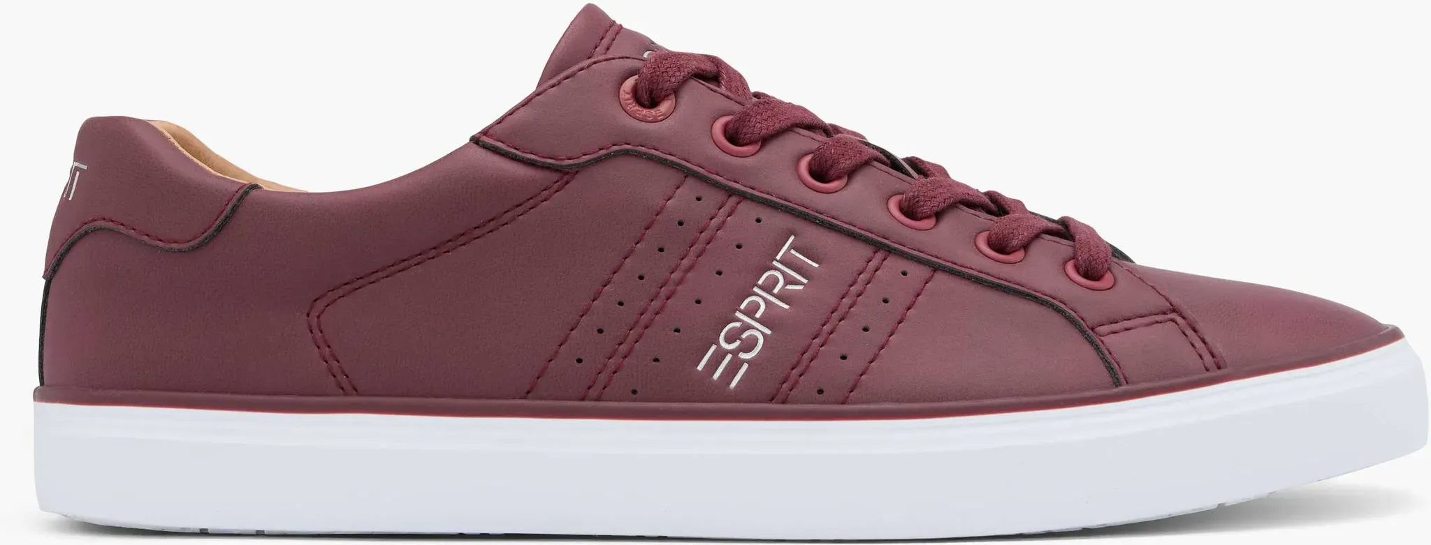 ESPRIT  Sneaker Bordeaux, Damen, Größe: 44, Material: Lederimitat/Textil - ESPRIT  Sneaker Bordeaux, Damen, Größe: 44, Material: Lederimitat/Textil - woman - Bordeaux