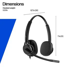 Poly HP Poly Mission 425 Stereo-USB-Headset, kabelgebunden