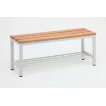 Szagato Umkleidebank BxHxT 30 x 42 x 100 cm Stahl/Holz | grau