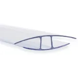 KARAT Verbinder für Doppelstegplatten Hohlkammerplatten - H-Profil 121 cm Länge 4 mm Stärke