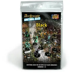 Bases für ArcKnight Miniaturen (nummeriert 1-12)