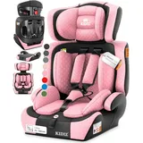 Autokindersitz Kindersitz Kinderautositz Autositz Sitzschale 9 Kg - 36 Kg 1-12 Jahre Gruppe 1/2/3 Universal Zugelassen Nach Ece R129/03 Rosa - Kidiz