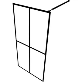 vidaXL Duschwand für Walk-in Dusche Mattes Sicherheitsglas 90x195 cm