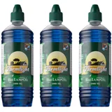 moritz 3 Liter Bio Lampenöl blau farbig für Öllampen Bambusfackeln Gartenfackel und Wandfackeln