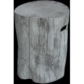 Gardenforma Abdeckung für Gasflaschen, Baumstamm-Optik grau Eco-Stone, für 11 kg Gasbehälter grau