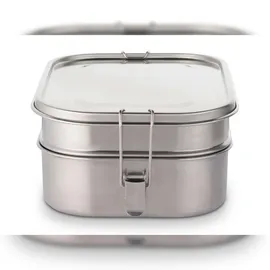 Weis Vesperdose Doppelstock aus Edelstahl 2,25L