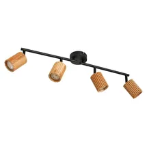 LINDBY Stralino 4-flammig Holz - Hellbraun