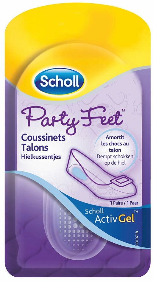 Scholl® ActivGel Party Feet Coussinets Talons 2 pc(s) plâtre(s) de gel