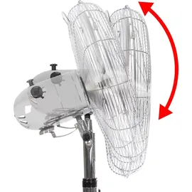 ProfiCare PC-VL3064MS 40 cm Standventilator Silber/Weiß