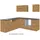 Held Winkelküche L-Form 210 x 210 cm Eiche matt