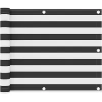 vidaXL Balkon-Sichtschutz 75 x 600 cm Anthrazit und Weiß Oxford-Gewebe