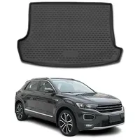 Omac Kofferraummatte Kofferraumwanne kompatibel mit VW T-ROC 2017-2025 Gummi TPE Schwarz