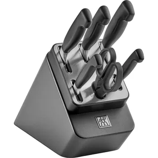 Zwilling Vier Sterne Selbstschärfender Messerblock 7-tlg. Anthrazit