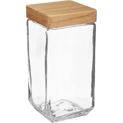 WellHome - Set mit 3 quadratischen Gläsern, 0,85 l / 1,7 l / 2 l
