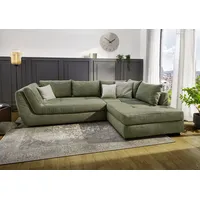 Jockenhöfer Eckcouch Polyester 3-Sitzer Grün
