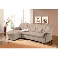 DOMO collection Ecksofa Papenburg L-Form, in großer Farbvielfalt, wahlweise mit Bettfunktion beige