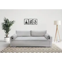 Home Affaire Schlafsofa HOME AFFAIRE "Andrea, B: 218 cm, Liegel. 158x198 cm", beige, B:218cm T:96cm, 100%Polyester, Sofas, Schlafsofa, Bettfunktion & Bettkasten, Dauerschlafsofa mit Boxspring