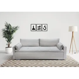 Home Affaire Schlafsofa HOME AFFAIRE "Andrea, B: 218 cm, Liegel. 158x198 cm", beige, B:218cm T:96cm, 100%Polyester, Sofas, Schlafsofa, Bettfunktion & Bettkasten, Dauerschlafsofa mit Boxspring