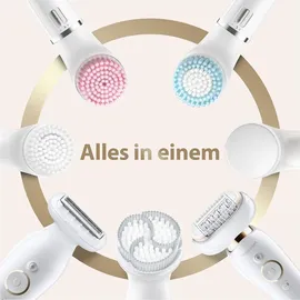 Braun Silk-épil 9 Flex 9100 Beauty Set + FaceSpa weiß/gold